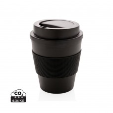 Reusable Coffee cup with screw lid 350ml, black