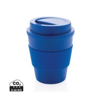 Reusable Coffee cup with screw lid 350ml, blue