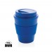 Reusable Coffee cup with screw lid 350ml, blue