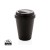 Wiederverwendbarer doppelwandiger Kaffeebecher 300ml, schwarz