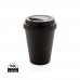 Wiederverwendbarer doppelwandiger Kaffeebecher 300ml, schwarz