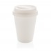 Wiederverwendbarer doppelwandiger Kaffeebecher 300ml, weiß Wiederverwendbarer doppelwandiger Kaffeebecher 300ml, weiß