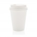 Wiederverwendbarer doppelwandiger Kaffeebecher 300ml, weiß Wiederverwendbarer doppelwandiger Kaffeebecher 300ml, weiß
