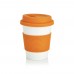 ECO PLA Kaffeebecher. orange, weiß ECO PLA Kaffeebecher. orange, weiß
