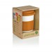 ECO PLA Kaffeebecher. orange, weiß ECO PLA Kaffeebecher. orange, weiß