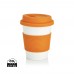 ECO PLA Kaffeebecher. orange, weiß ECO PLA Kaffeebecher. orange, weiß