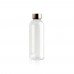 Auslaufsichere Trinkflasche mit Metalldeckel, transparent Auslaufsichere Trinkflasche mit Metalldeckel, transparent