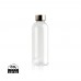 Auslaufsichere Trinkflasche mit Metalldeckel, transparent Auslaufsichere Trinkflasche mit Metalldeckel, transparent