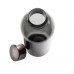 Lekvrije waterfles met metallic dop, zwart