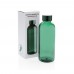 Leakproof water bottle with metallic lid, green