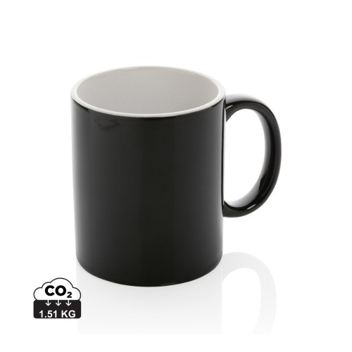Ceramic classic mug 350ml, black