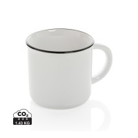 Vintage ceramic mug 280ml. white, white