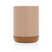 Keramische mok met kurken bodem 280 ml, bruin