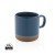 Geglazuurde keramische mok 360 ml, blauw