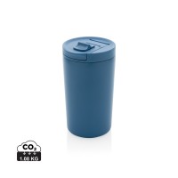 RCS gerecycled roestvrijstalen vacuüm lekvrije mok, blauw