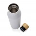 Gaia RCS-gecertificeerde gerecyclede rvs vacuümfles, wit
