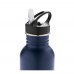 Deluxe Sportflasche aus Edelstahl, navy blau Deluxe Sportflasche aus Edelstahl, navy blau