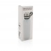 Copper vacuum insulated bottle with carry loop, white