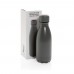 Solid colour vacuum stainless steel bottle 260ml, grey