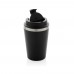 Java 350ml doppelwandiger Becher aus RCS recyceltem PP, schwarz Java 350ml doppelwandiger Becher aus RCS recyceltem PP, schwarz