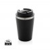 Java 350ml doppelwandiger Becher aus RCS recyceltem PP, schwarz Java 350ml doppelwandiger Becher aus RCS recyceltem PP, schwarz