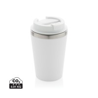 Java 350ml doppelwandiger Becher aus RCS recyceltem PP, weiß