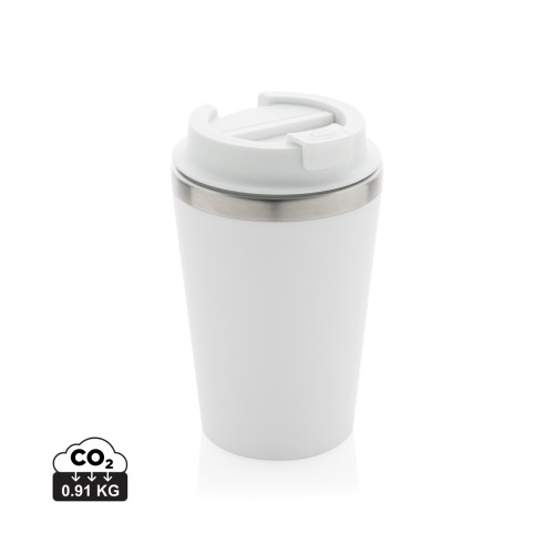 Java 350ml doppelwandiger Becher aus RCS recyceltem PP, weiß Java 350ml doppelwandiger Becher aus RCS recyceltem PP, weiß