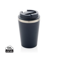 Java 350ml doppelwandiger Becher aus RCS recyceltem PP, navy blau