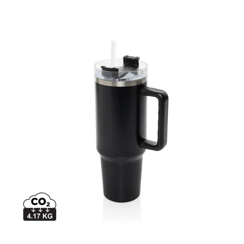 Peakflow Becher aus RCS recyceltem Stainless Steel 1200ml, schwarz Peakflow Becher aus RCS recyceltem Stainless Steel 1200ml, schwarz
