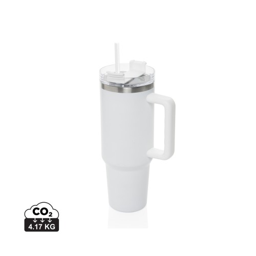 Peakflow Becher aus RCS recyceltem Stainless Steel 1200ml, weiß Peakflow Becher aus RCS recyceltem Stainless Steel 1200ml, weiß