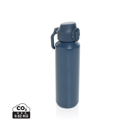 Via RCS Re-steel lockable sport bottle 600ML, navy