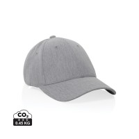 Milo AWARE™ recycled heather 6 panel cap 200gr, grey