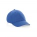 Milo AWARE™ recycled heather 6 panel cap 200gr, blue
