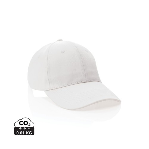Impact 6 Panel Kappe aus 280gr rCotton mit AWARE™ Tracer, weiß Impact 6 Panel Kappe aus 280gr rCotton mit AWARE™ Tracer, weiß