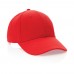 Impact 6 Panel Kappe aus 280gr rCotton mit AWARE™ Tracer, rot Impact 6 Panel Kappe aus 280gr rCotton mit AWARE™ Tracer, rot