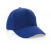 Impact 5 Panel Kappe aus 280gr rCotton mit AWARE™ Tracer, blau Impact 5 Panel Kappe aus 280gr rCotton mit AWARE™ Tracer, blau