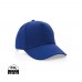 Impact 5 Panel Kappe aus 280gr rCotton mit AWARE™ Tracer, blau Impact 5 Panel Kappe aus 280gr rCotton mit AWARE™ Tracer, blau