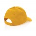 Impact 6 panel 190gr Recycled cotton cap with AWARE™ tracer, yellow