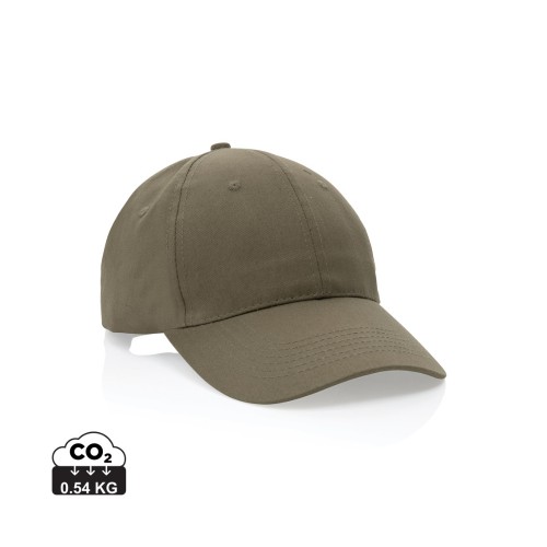 Impact 6 Panel Kappe aus 190gr rCotton mit AWARE™ Tracer, grün Impact 6 Panel Kappe aus 190gr rCotton mit AWARE™ Tracer, grün