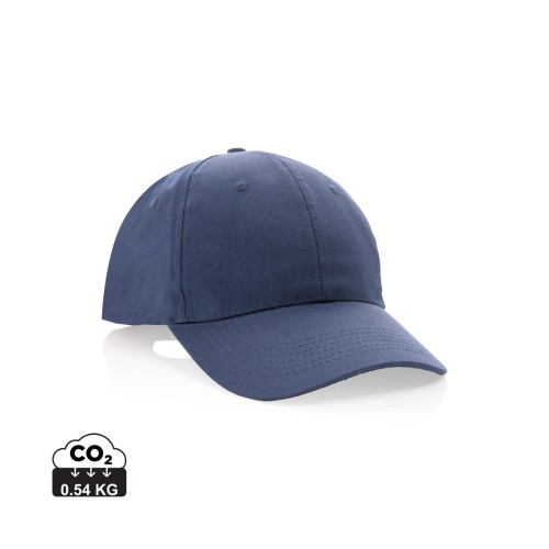 Impact 6 Panel Kappe aus 190gr rCotton mit AWARE™ Tracer, navy blau Impact 6 Panel Kappe aus 190gr rCotton mit AWARE™ Tracer, navy blau