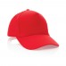 Impact 5 Panel Kappe aus 190gr rCotton mit AWARE™ Tracer, rot