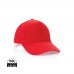 Impact 5 Panel Kappe aus 190gr rCotton mit AWARE™ Tracer, rot