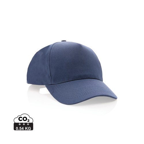 Impact 5 Panel Kappe aus 190gr rCotton mit AWARE™ Tracer, navy blau