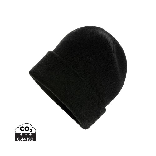 Impact Polylana® Beanie mit AWARE™ Tracer, schwarz Impact Polylana® Beanie mit AWARE™ Tracer, schwarz