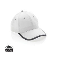 Impact AWARE™ Brushed rcotton 6 panel contrast cap 280gr, white