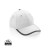 Impact AWARE™ Brushed rcotton 6 panel contrast cap 280gr, white