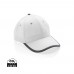 Impact AWARE™ Brushed rcotton 6 panel contrast cap 280gr, white