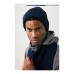 Impact AWARE™ Polylana® knitted scarf 180 x 25cm, navy Impact AWARE™ Polylana® knitted scarf 180 x 25cm, navy