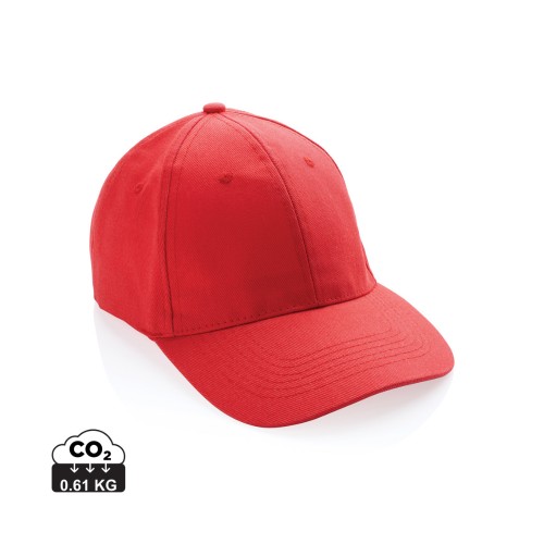 Impact 6 Panel Kappe aus 280gr rCotton mit AWARE™ Tracer, luscious red
