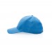 Impact 6 panel 280gr Recycled cotton cap with AWARE™ tracer, tranquil blue